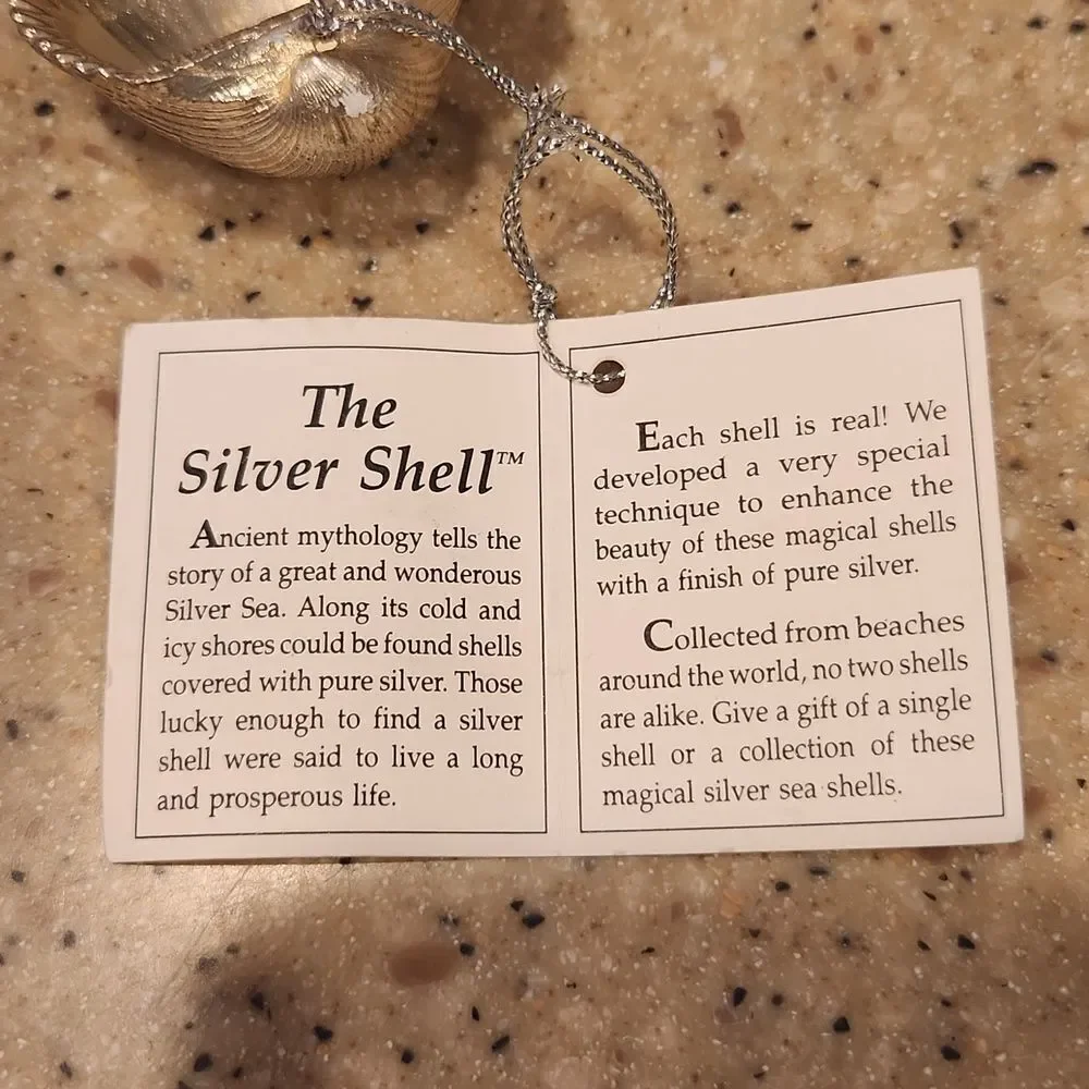 Silver Shell Christmas Ornament Prosperity Tree Farms New